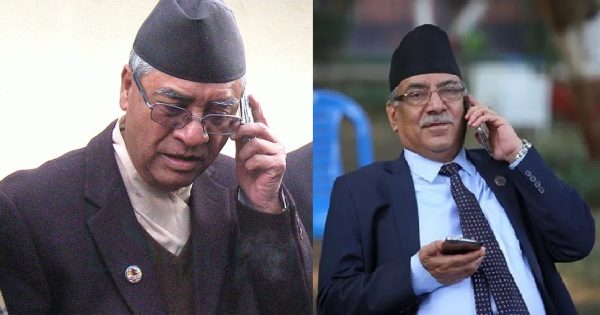 देउवाले प्रधानमन्त्री प्रचण्डलाई दिए बधाई