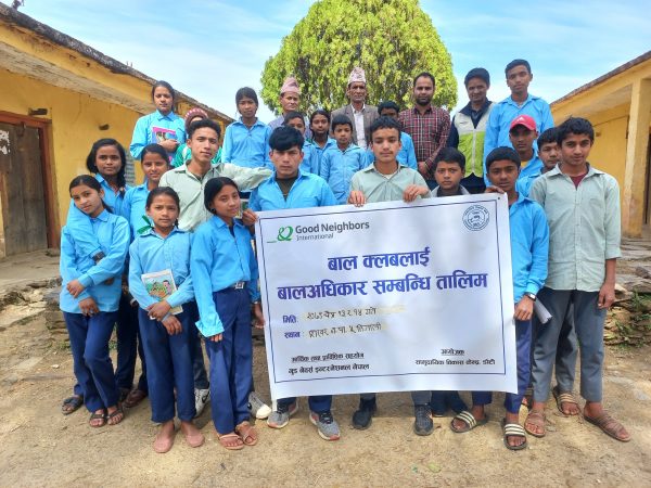 बालक्लबका पदाधीकारीहरुलाई बालअधिकार सम्बन्धी तालिम