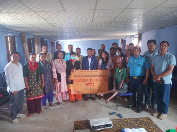 बाल अधिकार तथा घटना ब्यवस्थापन तालिम सम्पन्न