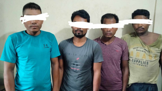 कैलालीमा ४ जना हातहतियार र गोलीगट्ठासहित पक्राउ