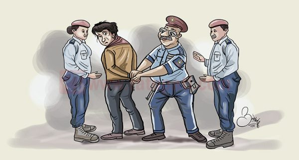 गाईलाई बारीमा काट्दै गरेको अवस्थामा तीन जना पक्राउ