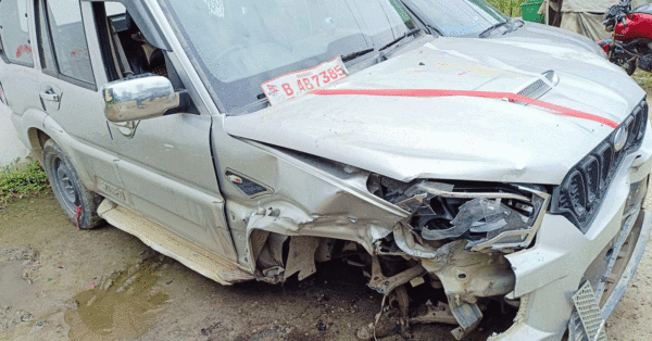 शिक्षा मन्त्रीको छोरा चढेको सरकारी गाडी दुर्घटना, मन्त्री प्रमिला कुमारीको दबाबमा गुपचुप