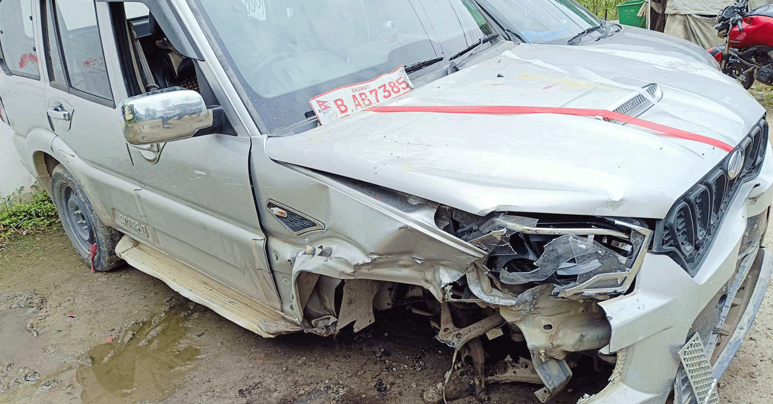 शिक्षा मन्त्रीको छोरा चढेको सरकारी गाडी दुर्घटना, मन्त्री प्रमिला कुमारीको दबाबमा गुपचुप