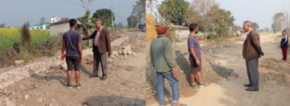 सडकनाली गुणस्तरिय एव् मापदण्ड अनुसार काम गर्न मेयर भट्टको निर्देशन