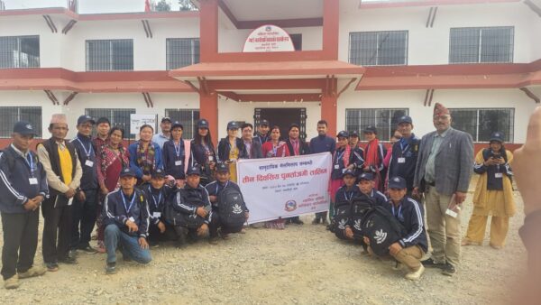 बडीकेदारमा तिन दिने मेलमिलाप सम्बन्धी पुर्नताजकि तालिम सम्पन्न