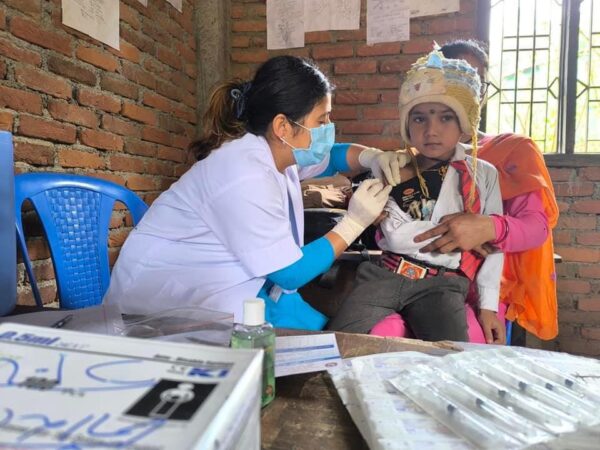 १० हजार सात सय ३१ बालबालिकाहरूलाइ आईपीभी खोप