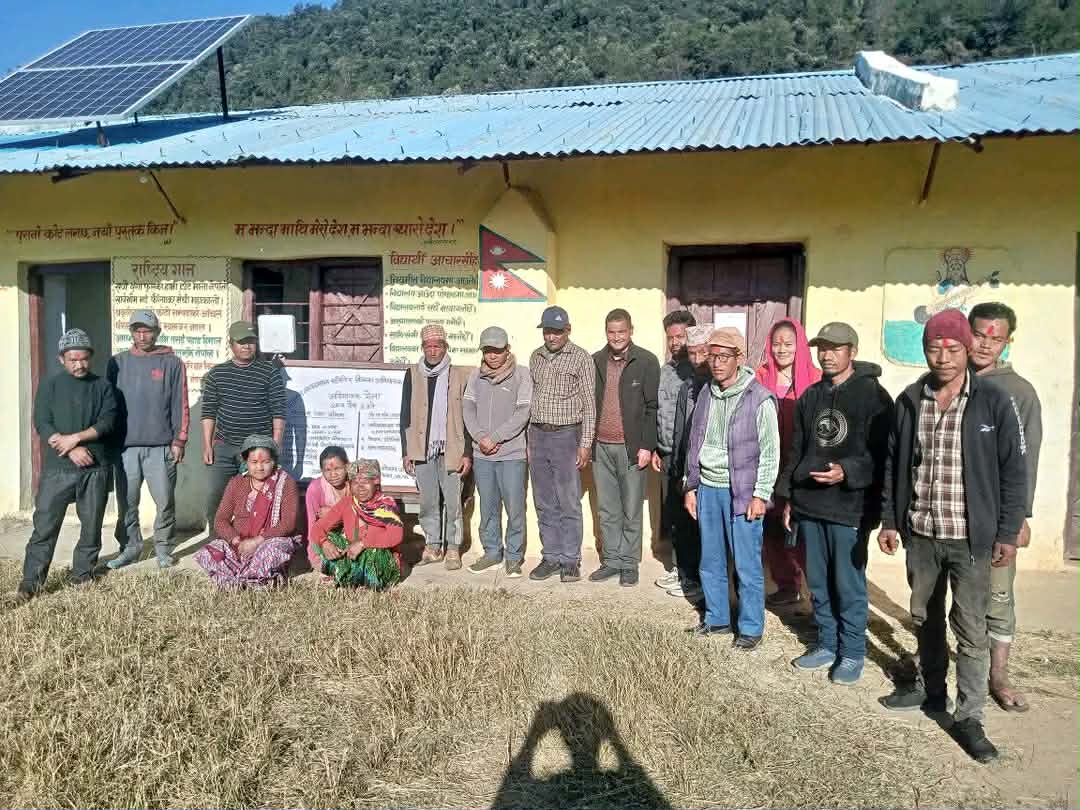 ३० वर्षदेखि विद्यालय व्यवस्थापन समितिको अध्यक्ष