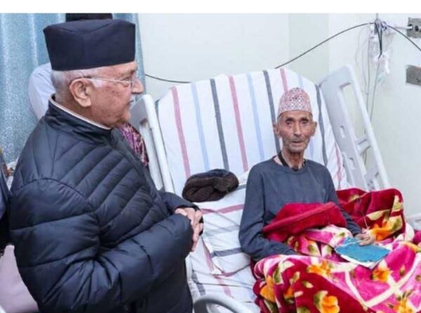 पूर्वप्रधानमन्त्री ओलीलाई पितृ शोक